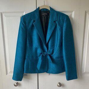 Classy Kasper ladies' raw-silk-look blazer